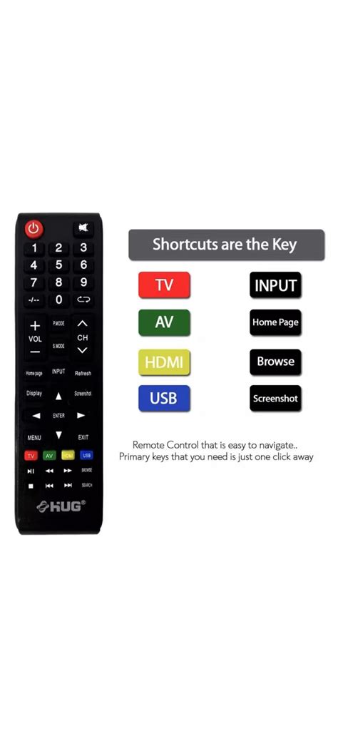 Hug Remote For Smart TV .